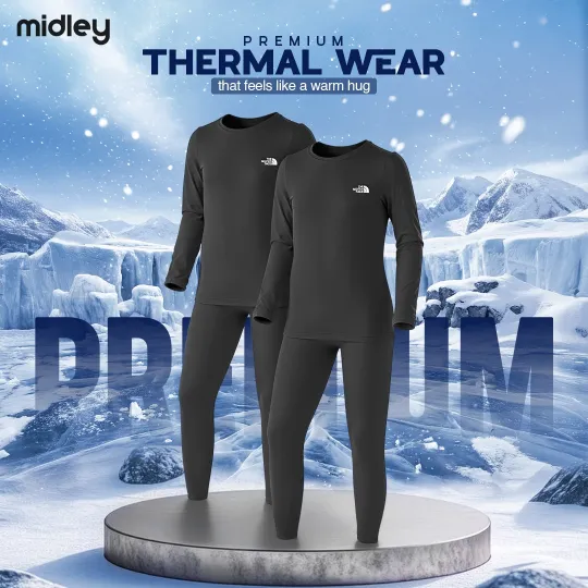 Premium Heat Lock Thermal 1 Set - Black